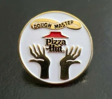 PIZZA HUT RESTAURANT Dough Master Collectible Enamel Lapel or Hat Pin NOS