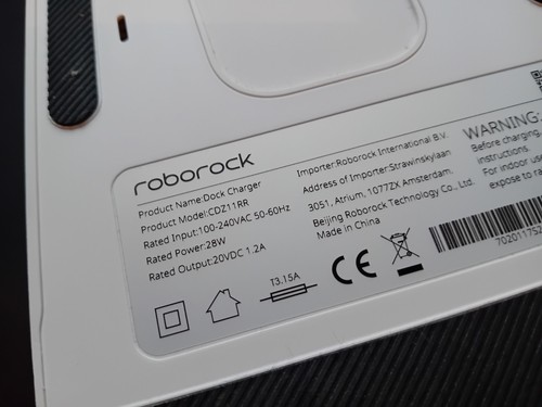 Original Roborock CDZ11RR Dock Charger 28W 20VDC 1.2A White Vacuum Robot Used - Zdjęcie 3 z 4