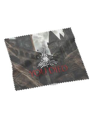 You Died Brillenputztuch Bonfire Soulslike Dark Gamer Nerd Souls Game Geschenk