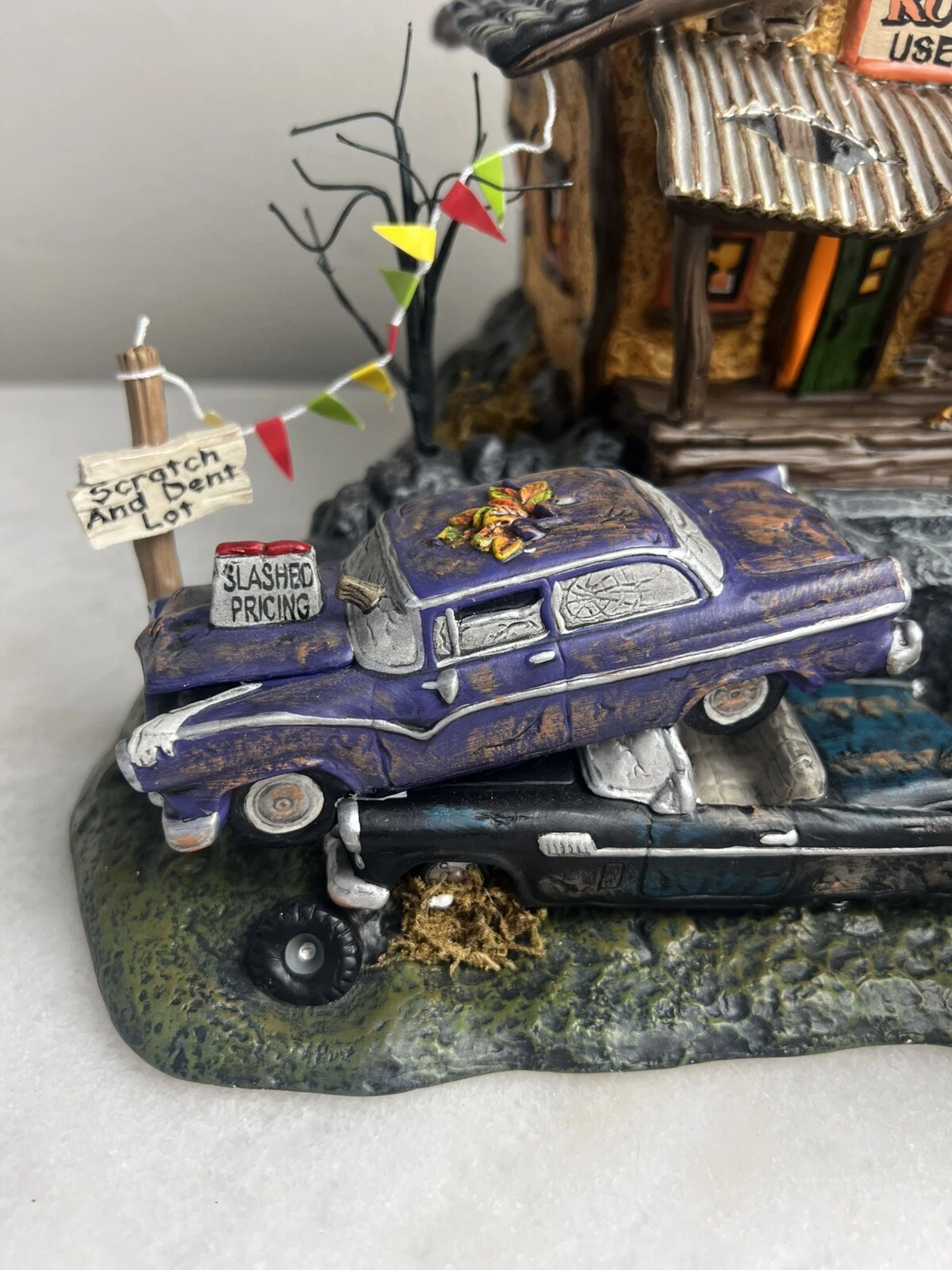  halloween village carros usados rusty animados automáticos funciona giros 