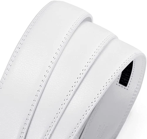 Men's Leather Ratchet Belt Strap Only 30mm Replacement Belt without Buckle - Picture 12 of 36