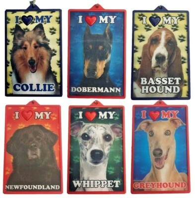 3D KEYRING DOG PET COLLIE DOBERMAN BASSET HOUND