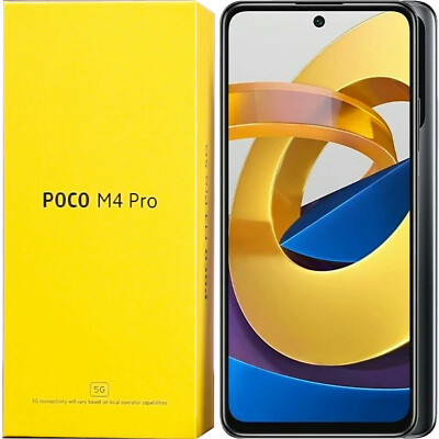BNIB Poco M4 Pro Dual SIM 64GB ROM + 4GB RAM Black Factory Unlocked 5G GSM