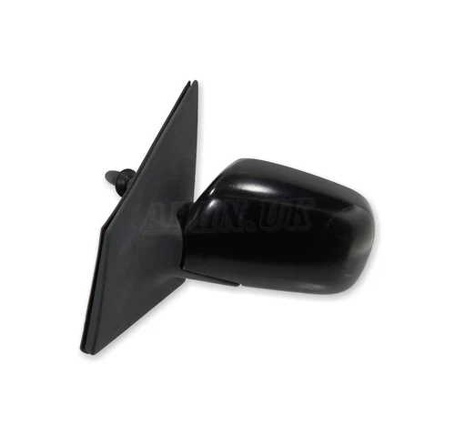 Toyota Yaris MK1 Vitz 99-05 Left Side Manual Door Mirror Matte Black (3x Bolts)