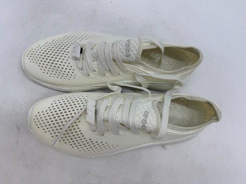 Crocs Literide 360 Pacer Running Sneakers Womens White Breathable Low Top - 10 - Picture 2 of 5