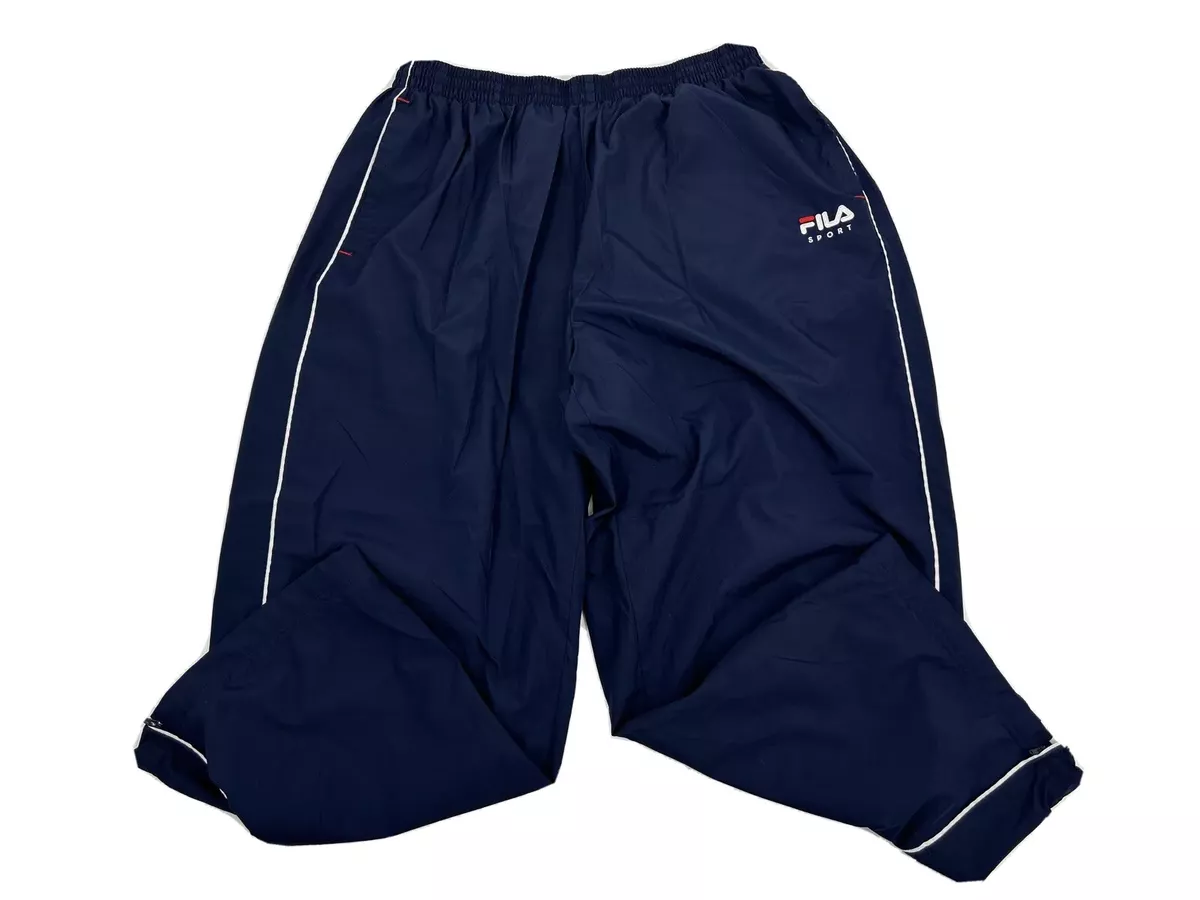 Fila tracksuit bottoms with side stripe sale