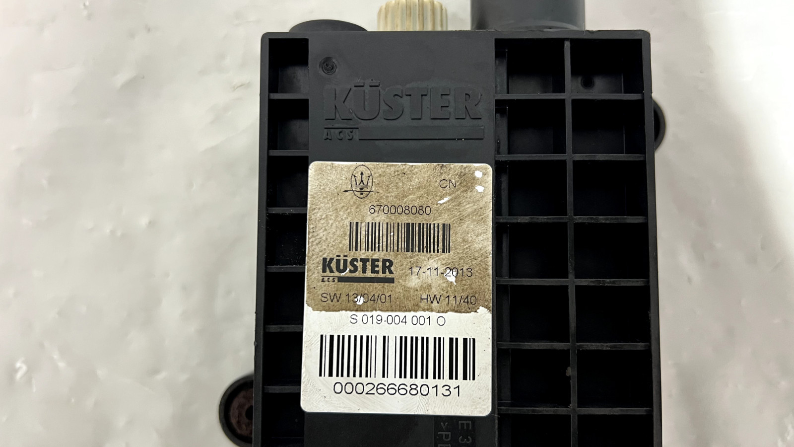 PARKING BRAKE CONTROL ACTUATOR OEM 13-20 MASERATI QUATTROPORTE S GHIBLI S