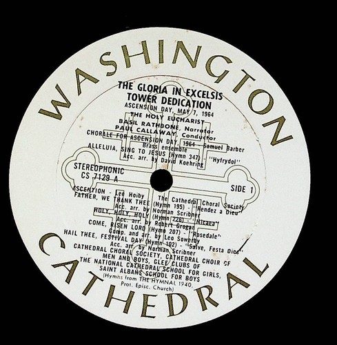 1964 Washington DC Cathedral Gloria In Excelsis Deo Vinyl 2-LP Record Set VG+ - Picture 7 of 12