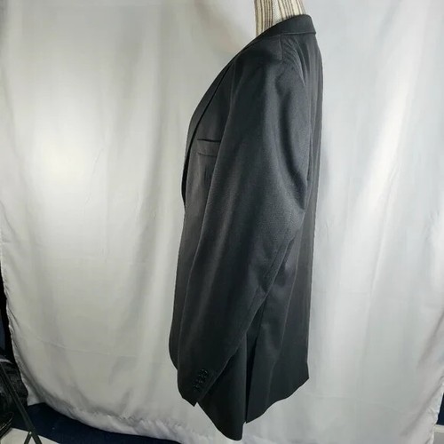 Adolfo High Twist Microtech Super Deluxe Black 2-PC Suit 38W / 32L - Picture 4 of 10