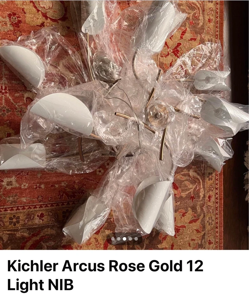 Люстра Kichler Arcus розовое золото 12 ламп - Изображение 3 из 4