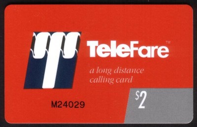 $2. TeleFare 'A Long Distance Calling Card' Generic Card With Logo Phone Card | eBay