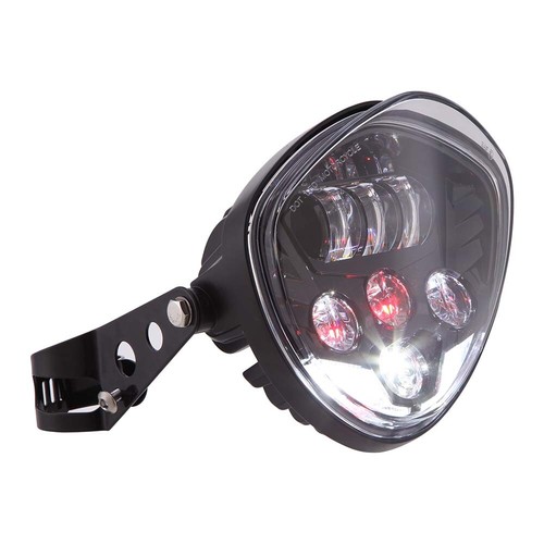  For Honda VT 500 750 1100 VTX 1300 1800 Moto 7" LED Headlight Hi/Low + Bracket - Picture 7 of 11