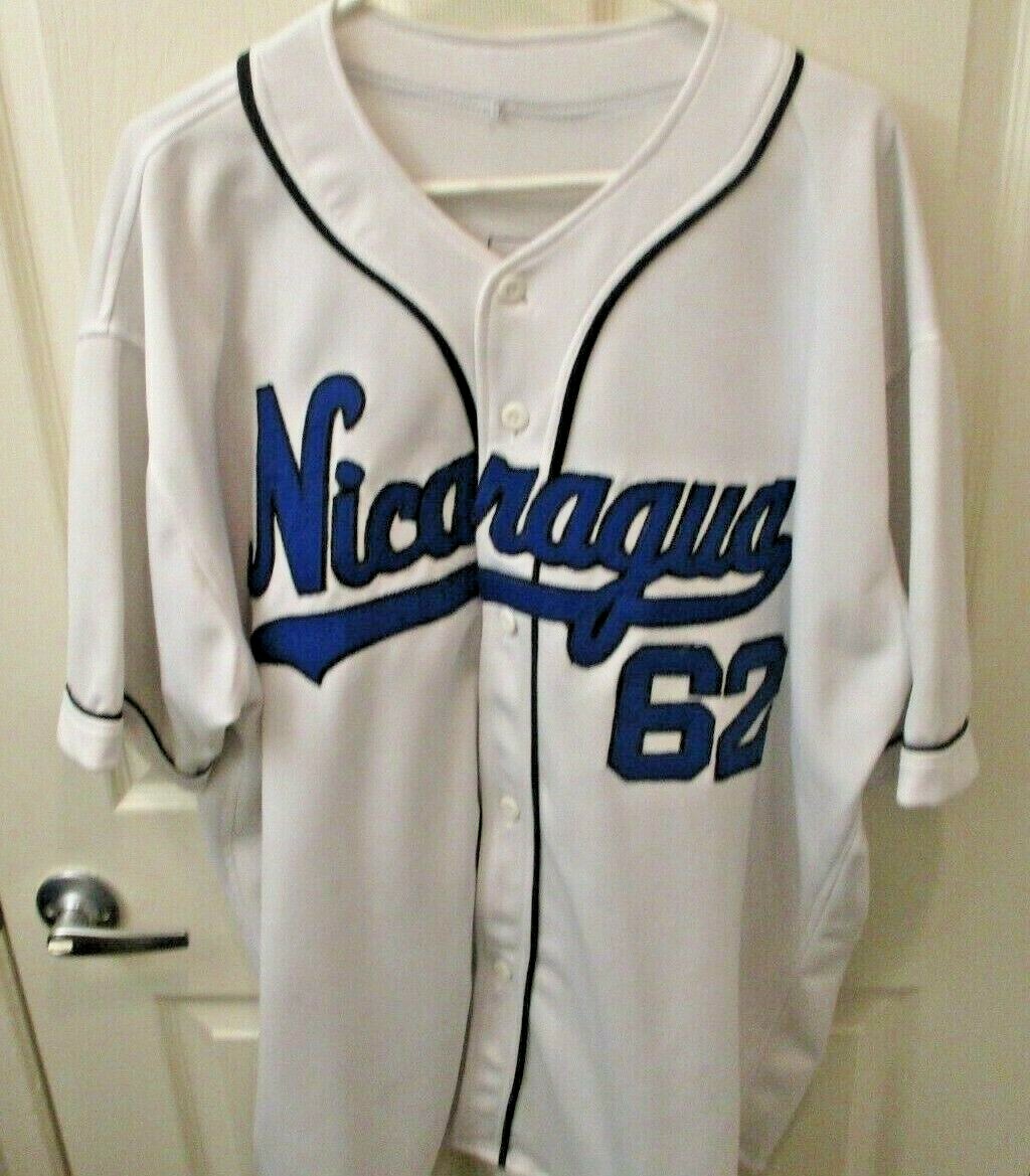 NICARAGUA international baseball jersey white 62 Coleman men 2XL eBay