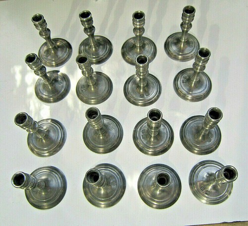 VINTAGE COLLECTIBLE JOHN SOMERS JS X MG BRAZIL 2.5" PEWTER CANDLE STICK HOLDER - Picture 7 of 7