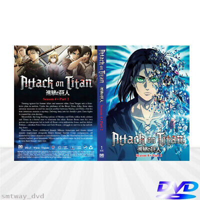 Dvd Attack On Titan Shingeki No Kyojin Legendado 1 2 3 4