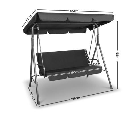 Person Outdoor Garden Backyard Balcony Patio Swing Canopy Seat