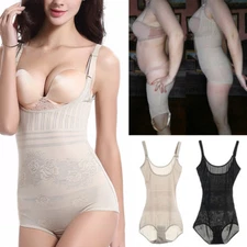 Women Full Body Shaper Underbust Tummy Control Slimming Full BodySuit Shapewear