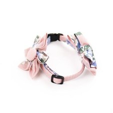 Fashion Pet Comfy Collar Colorful Adjustable Dog Cat Collar with Bowtie/Flower
