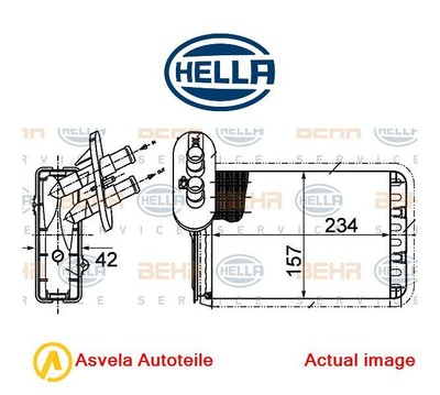 Innenraumheizung für VW Sharan Seat Alhambra Ford VAN WEZEL Wärmetauscher