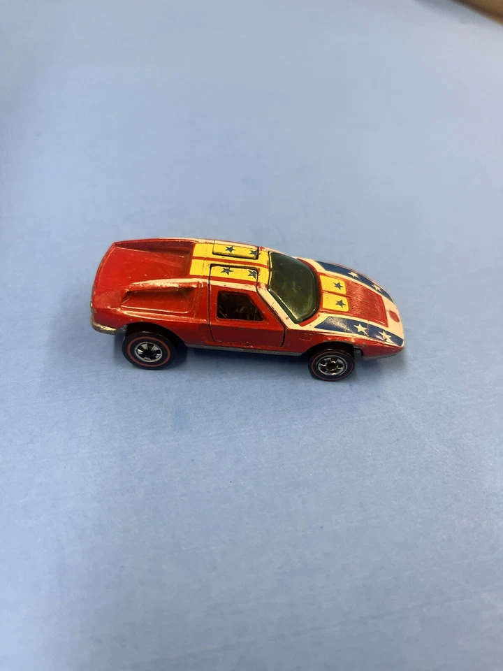 Hot Wheels Redline Mercedes C-111, esmalte rojo con tampo estrella Mercedes Benz, muy buen estado Foto 2 de 4