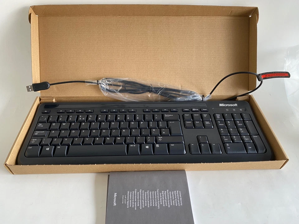 Microsoft 400 Wired Englische Tastatur Keyboard 1366 Schwarz - Bild 2 von 4