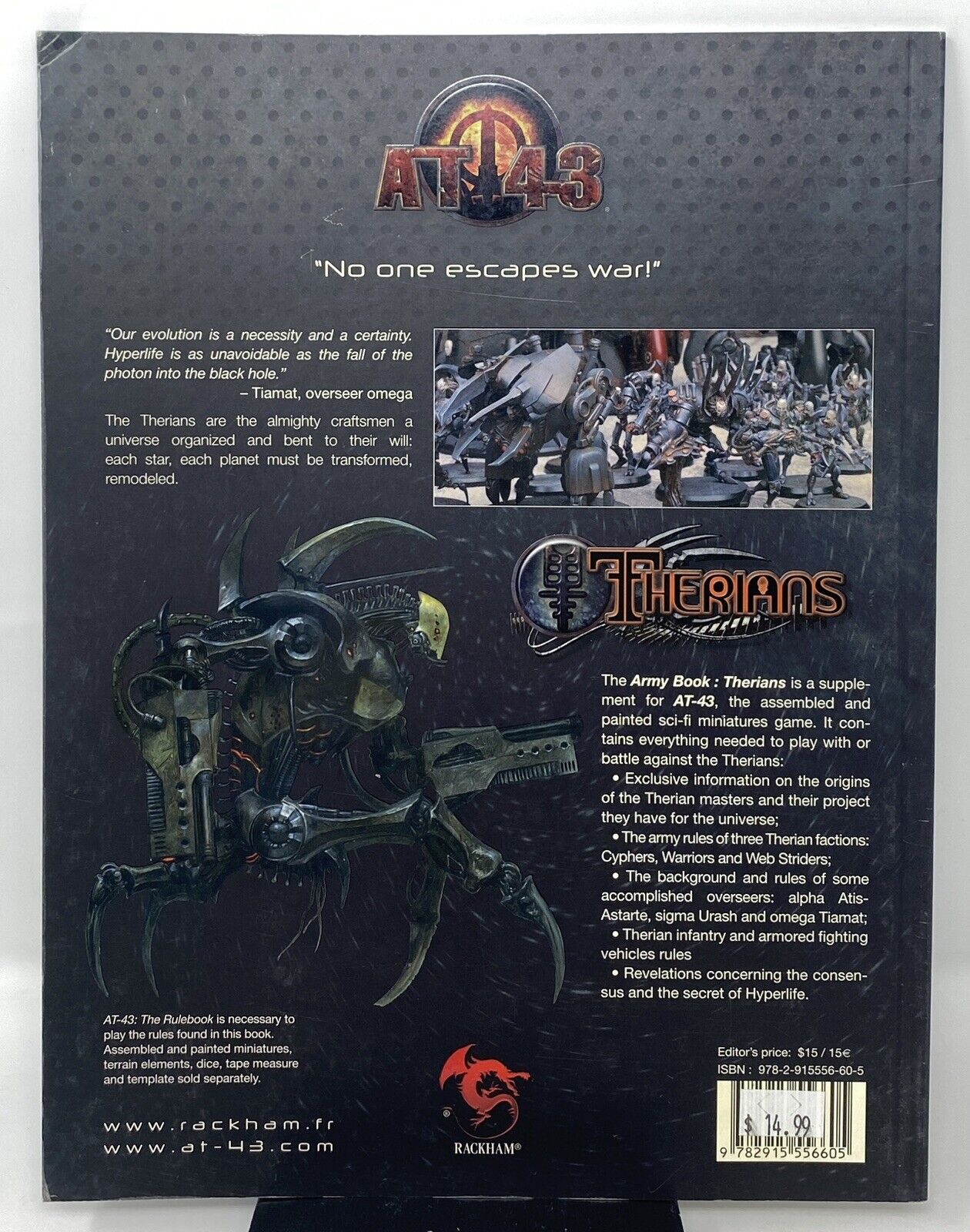 AT-43 Therians Wraith Golgoth Red Version OPEN BOX WITH CARDS