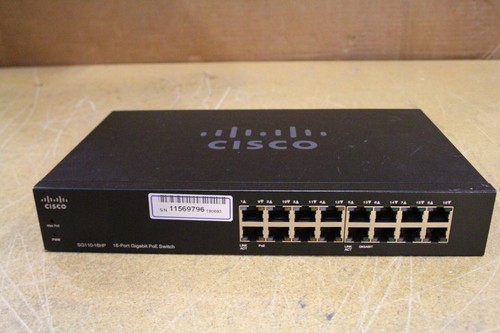 Cisco SG110-16HP 16-Port Gigabit PoE Unmanaged Switch SG110-16HP-NA