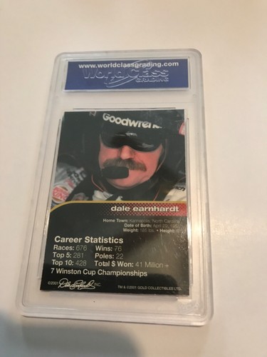 Dale Earnhardt 2001 GOLD COLLECTIBLES: Winners Circle, WCG GRADED 10 GEM-MT - Picture 6 of 7