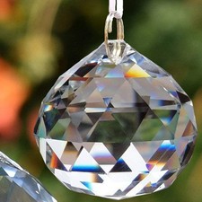 EasyBravo 50mm Clear Crystal Ball Prisms Feng Shui Suncatcher Decorating Hang...