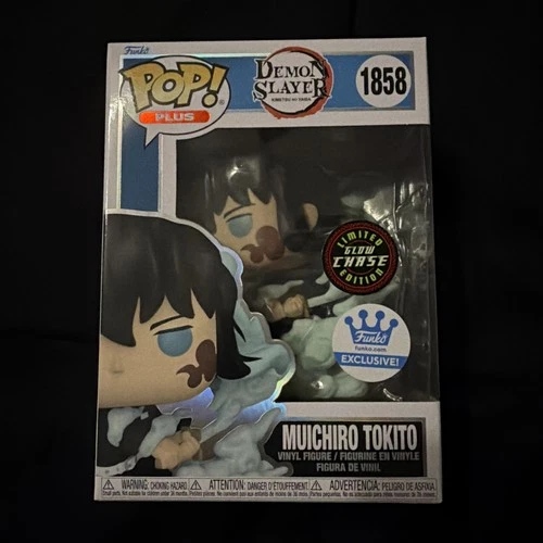 Funko Pop Plus Demon Slayer: Muichiro Tokito #1858 Glow Chase W/ PROTECTOR