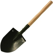 Red Rock Outdoor Gear Stainless OD Green Shovel Hardwood Handle - 50-05