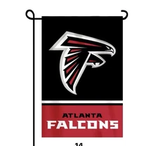Atlanta Falcons Double sided Garden flag, Heavy Duty Poly 12x18 New