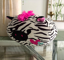 Squishmallows Zebra Plush Toy White/Black/Pink, Medium 14-24in, Washable 2020