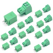 10 Set 2 Pin 2.54 mm 0.1 Pitch PCB Screw Terminal Block Connector with Straig...