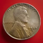 1937-S XF Lincoln Wheat Cent BN Penny Actual Coin Pictured 682
