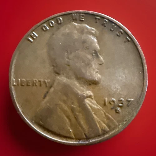 1937-S XF Lincoln Wheat Cent BN Penny Actual Coin Pictured 682