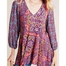 Anthropologie Maeve Mariella Tunic Top Size XS