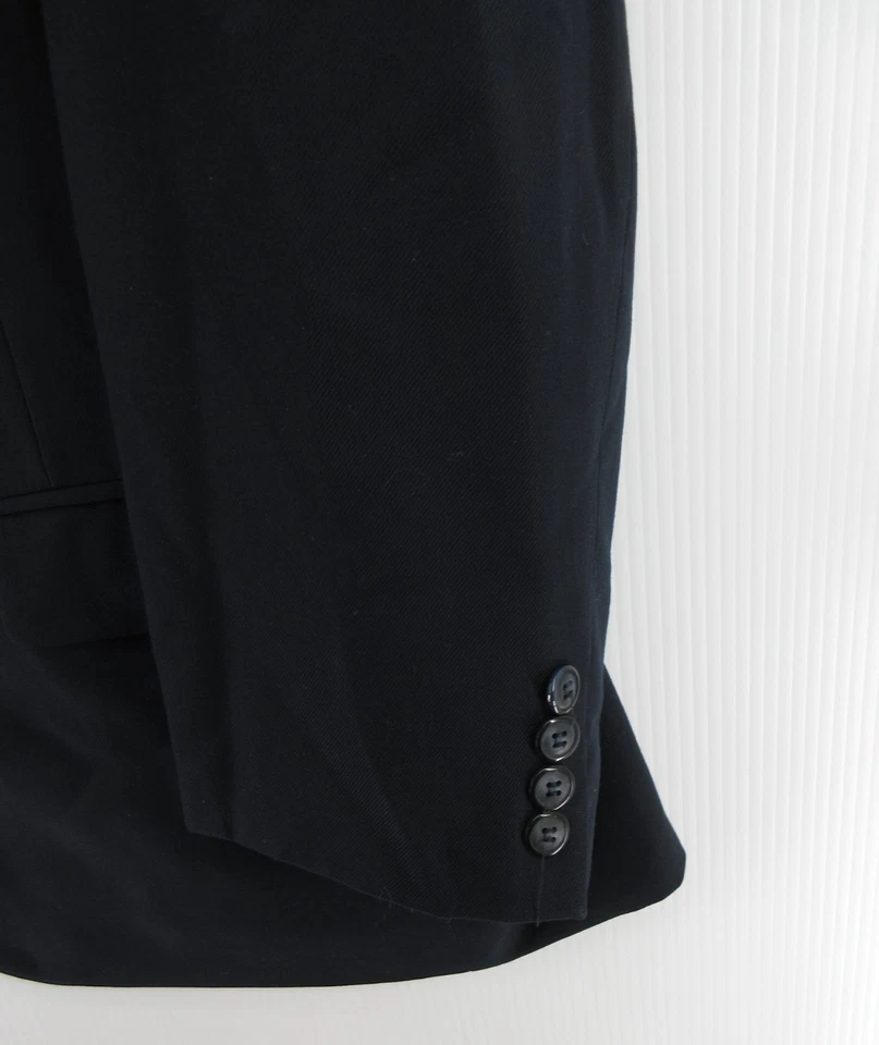 LL Bean Sport Coat Men 48 Blue Blazer Wool Field Safari Utility Travel Outdoor - Image 3 of 4