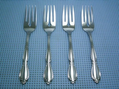Oneida STRATHMORE Set of 4 NEW Salad Forks 6 1/4'' USA Stainless Flatware