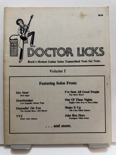 Doctor Licks, Rock's Hottest Guitar Solos Transkribiert, Band I, Songbook