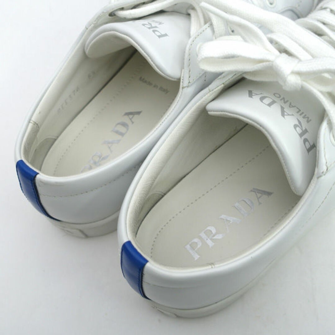 PRADA セール★ 1E933N AUTHEN Prada 50 mm Logo Flatform Sneakers Alabaster Pink