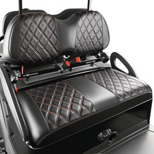 DRIVE UP PVC Leather Black Diamond Print Golf...