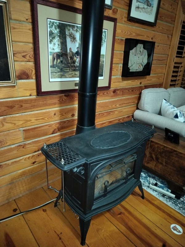 Vermont Casting Radiance Gas Stove Model 2560 with Direct Vent Piping included