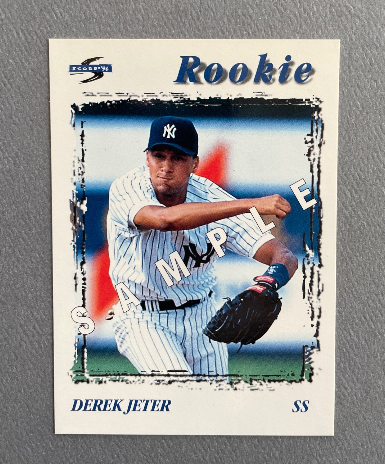1996 Score Baseball SAMPLE Derek Jeter Rookie #240 HOF New York Yankees