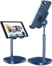 LISEN Cell Phone Stand,Angle Height Adjustable Stable Cell Phone Stand for Desk,
