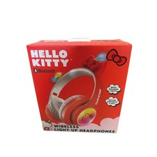 Hello Kitty Red Bluetooth Wireless Light-Up Headphones New in Box!