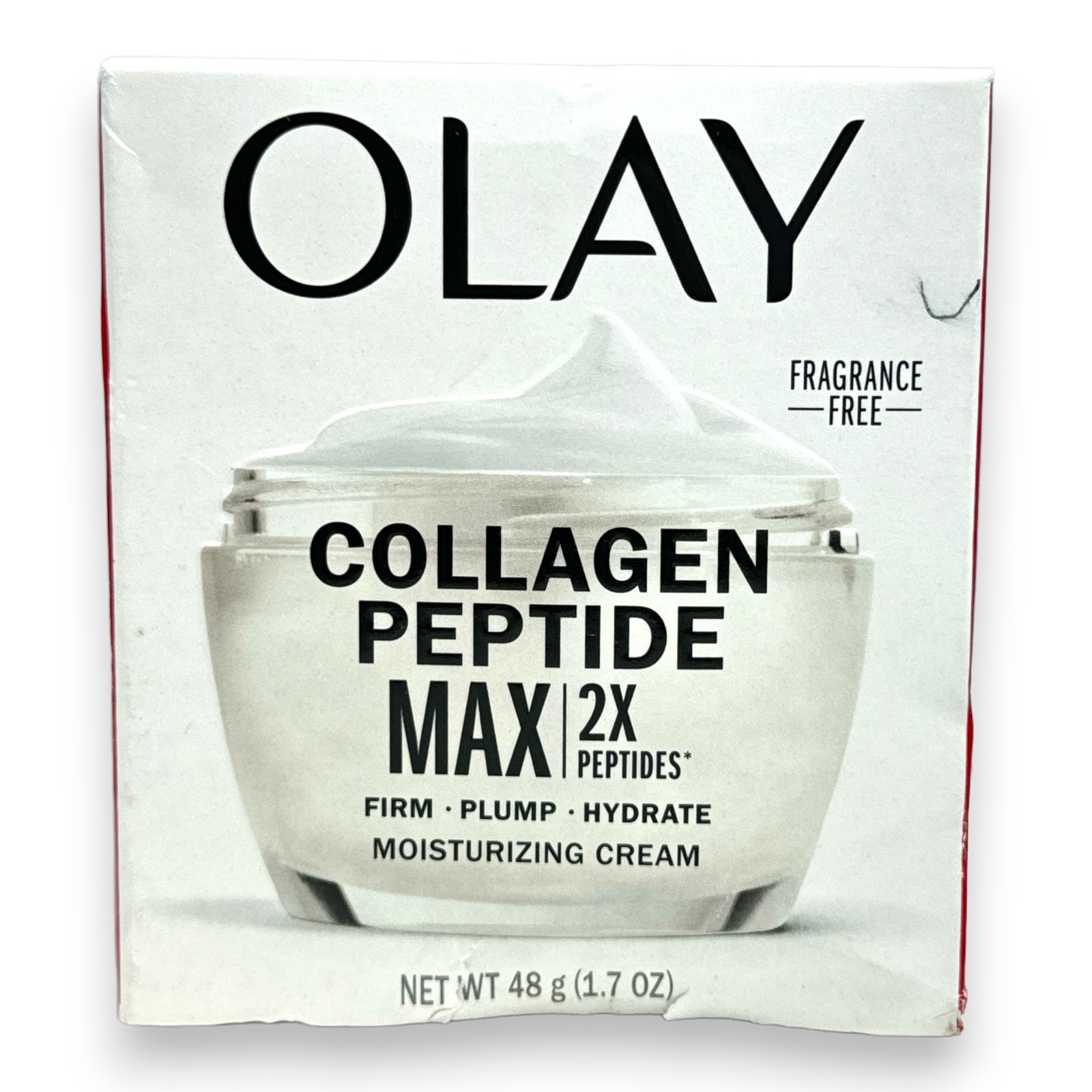 Olay Collagen Peptide Max 2X Peptides Moisturizing Cream Fragrance-Free 1.7oz.