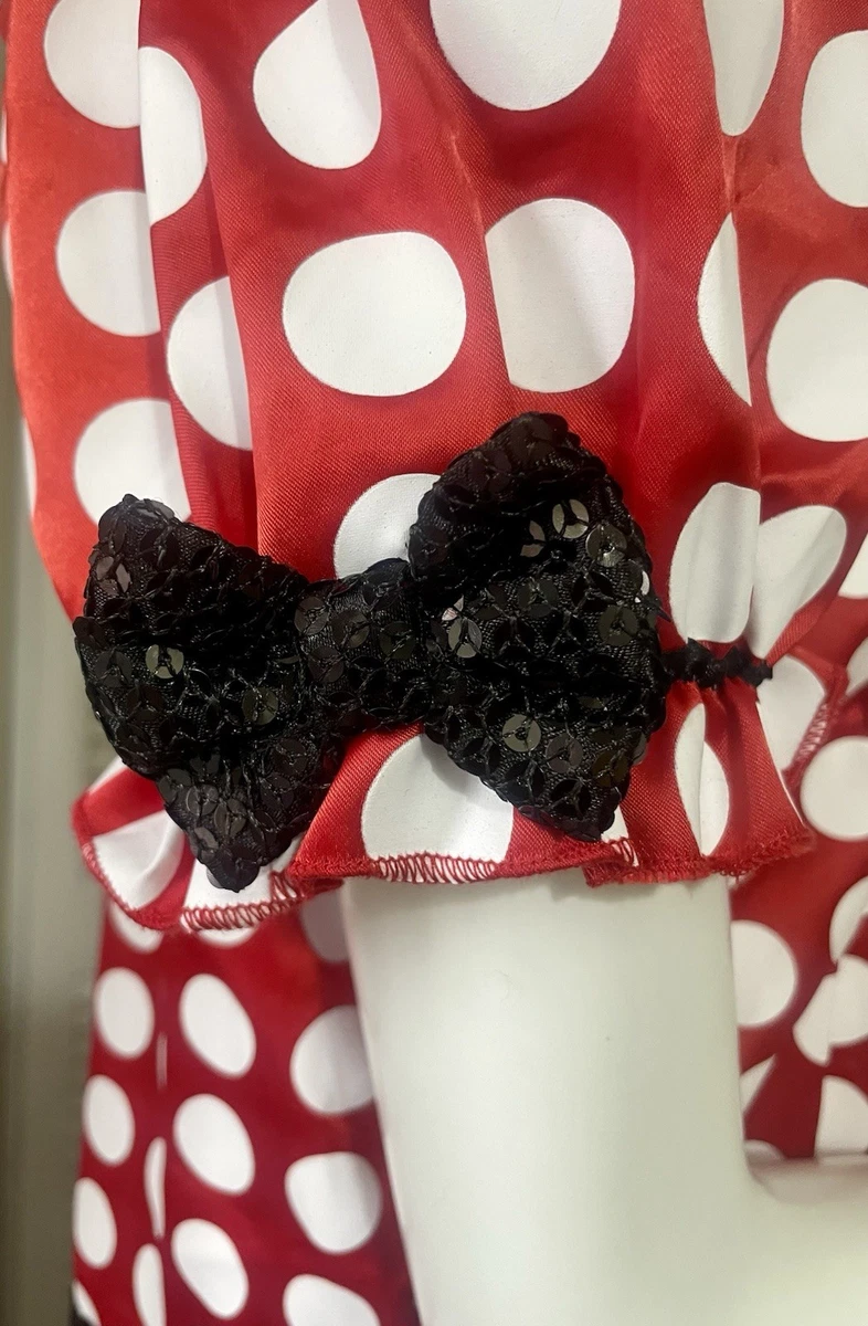 Disney Minnie Mouse Fancy Dress Costume Red Polka Dot A-Line Dress Size 16/18
