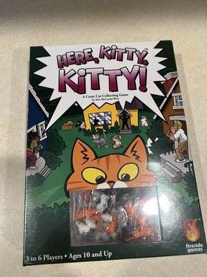 Here Kitty Kitty Board Game by Fireside Games | Family Cat Card Game NEW SEALED