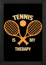 tennis Framed Wall Art Poster Canvas Print Picture